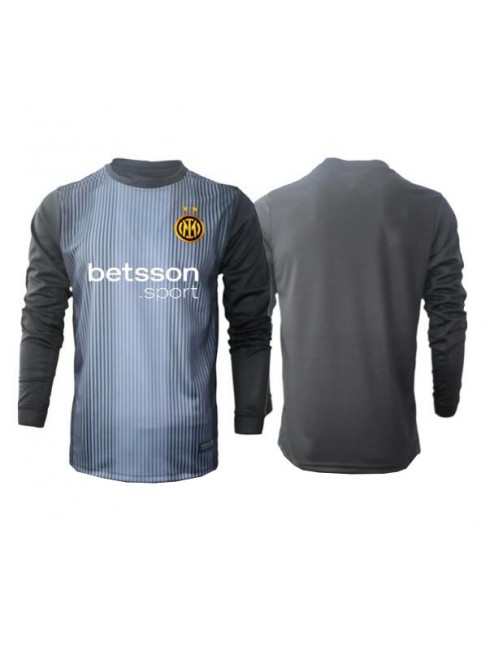 Moški Nogometna dresi replika Inter Milan Vratar Domači 2025-26 Dolgi rokav Moški Nogometna dresi replika Inter Milan Vratar Domači 2025-26 Dolgi rokav